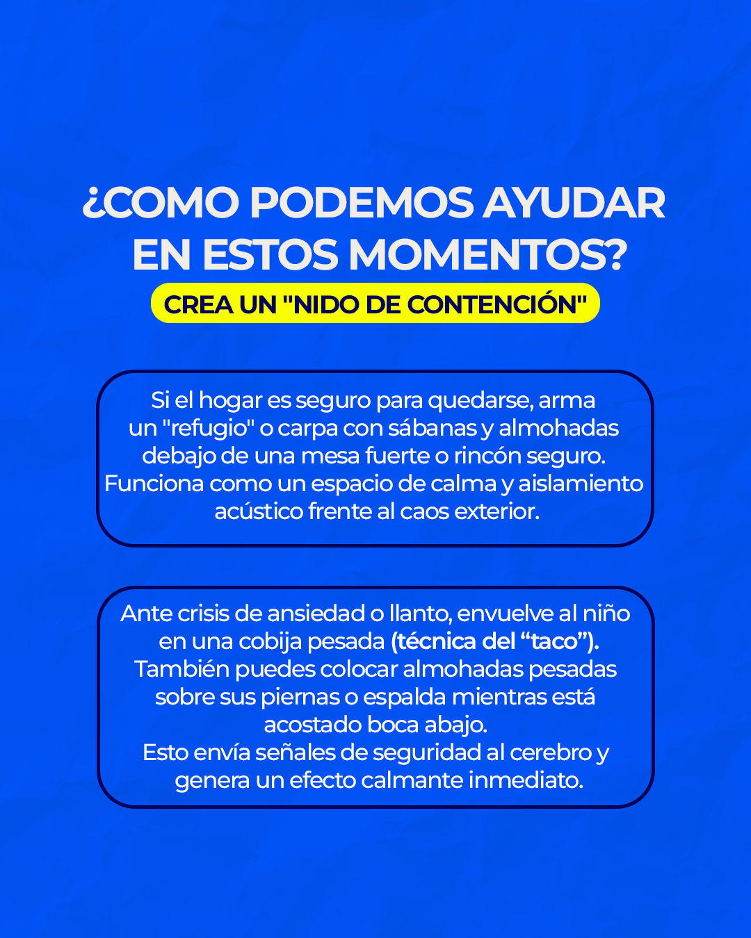¿Cómo podemos ayudar en estos momentos...?